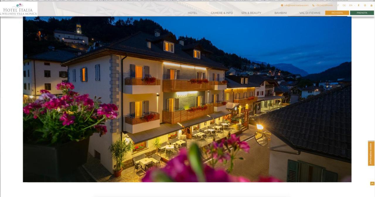 Hotel Italia Castello-Molina di Fiemme Exteriör bild