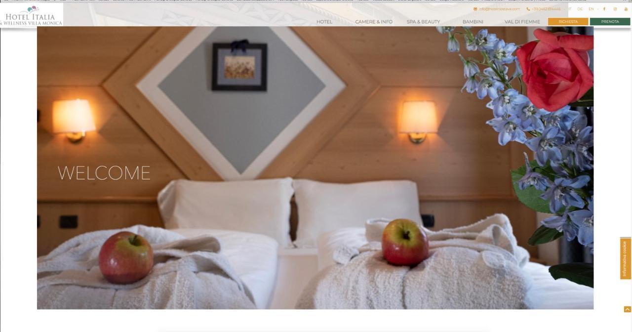 Hotel Italia Castello-Molina di Fiemme Exteriör bild